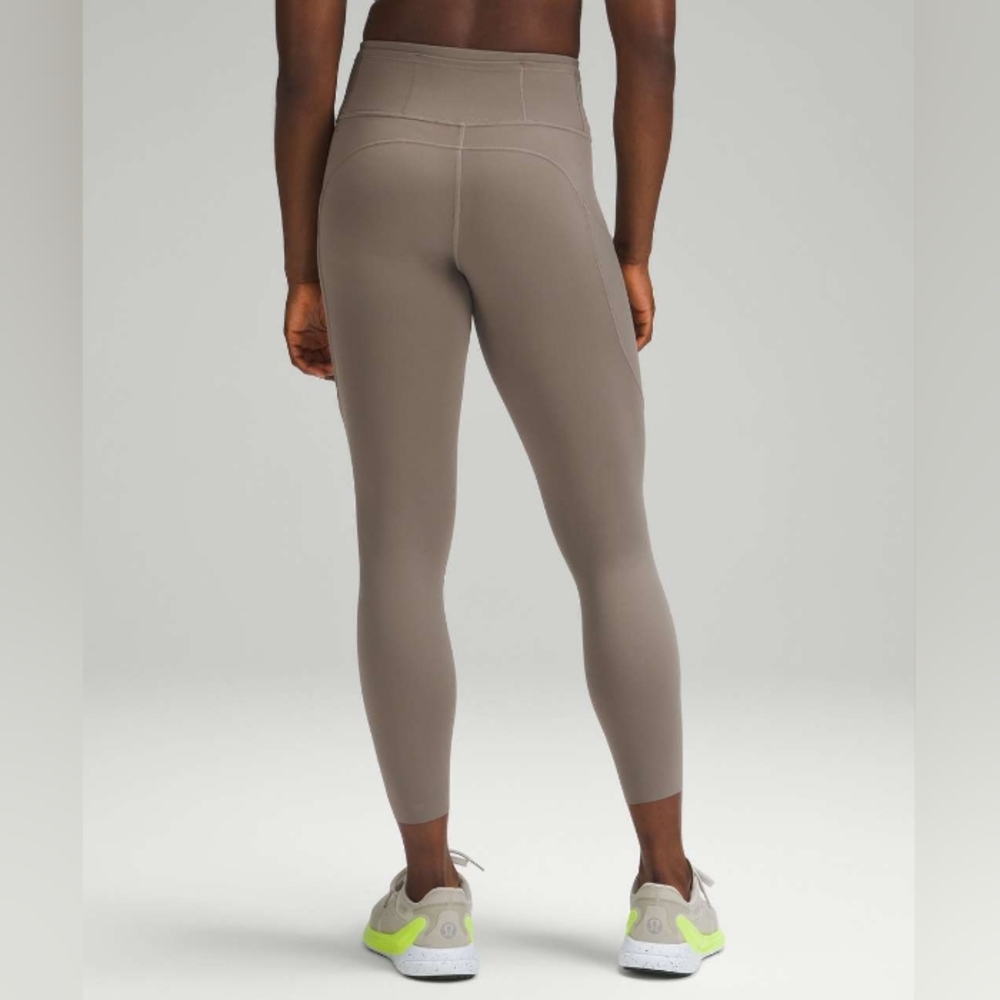 Lululemon NWT Fast & Free High Rise 25" Leggings Carbon Dust 12